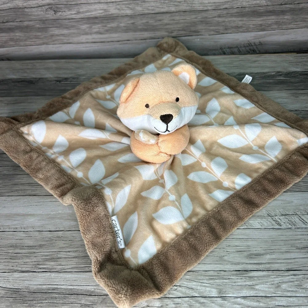 Carters Fox Baby Lovey Security Blanket Plush